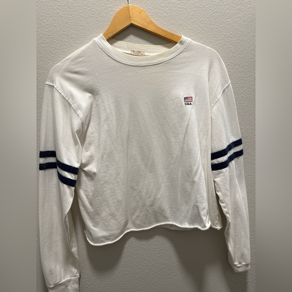 Brandy Melville White Long Sleeve T